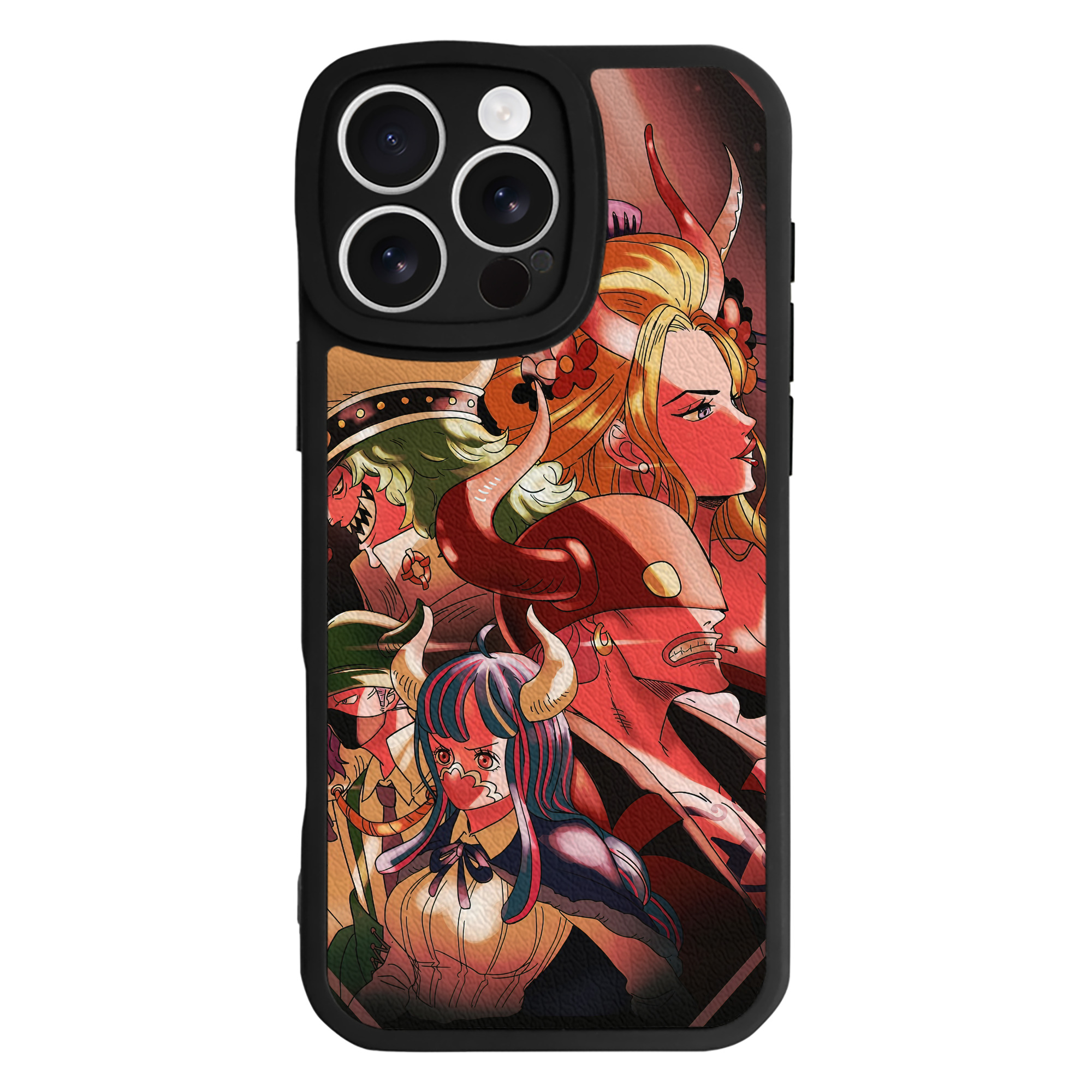 （画像用） ワンピース ONE PIECE 【iPhone 16シリーズ対応】シリコンスマホケース（レザー調） 材質：シリコン